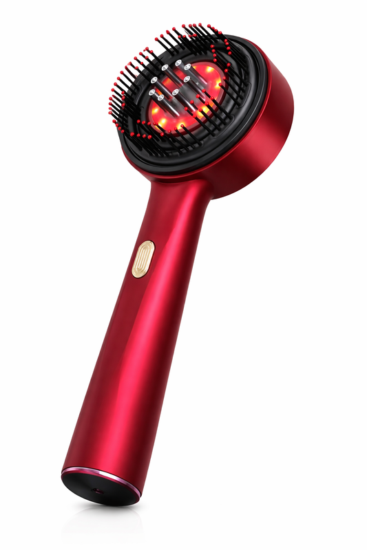Electric Vibration Massage Comb Red Light Therapy Hair Growth Massage Scalp Brush