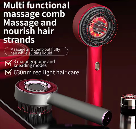 Electric Vibration Massage Comb Red Light Therapy Hair Growth Massage Scalp Brush